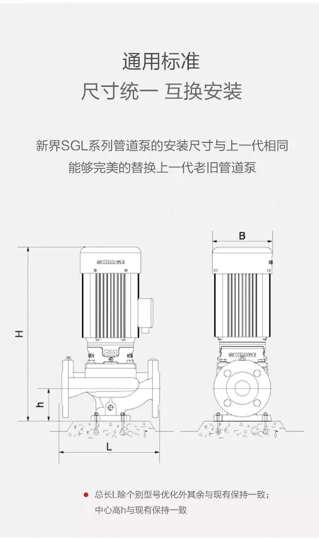 正品新界SGL65-125G管道泵全国包邮