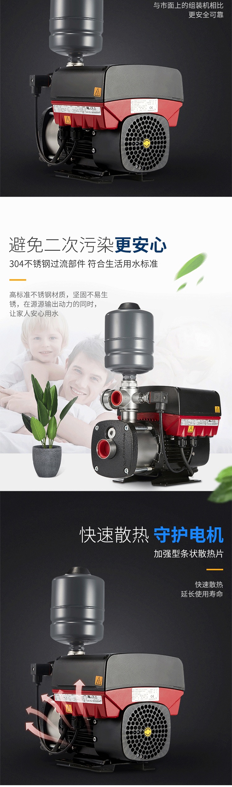 智能不锈钢变频增压泵CMBE5-62