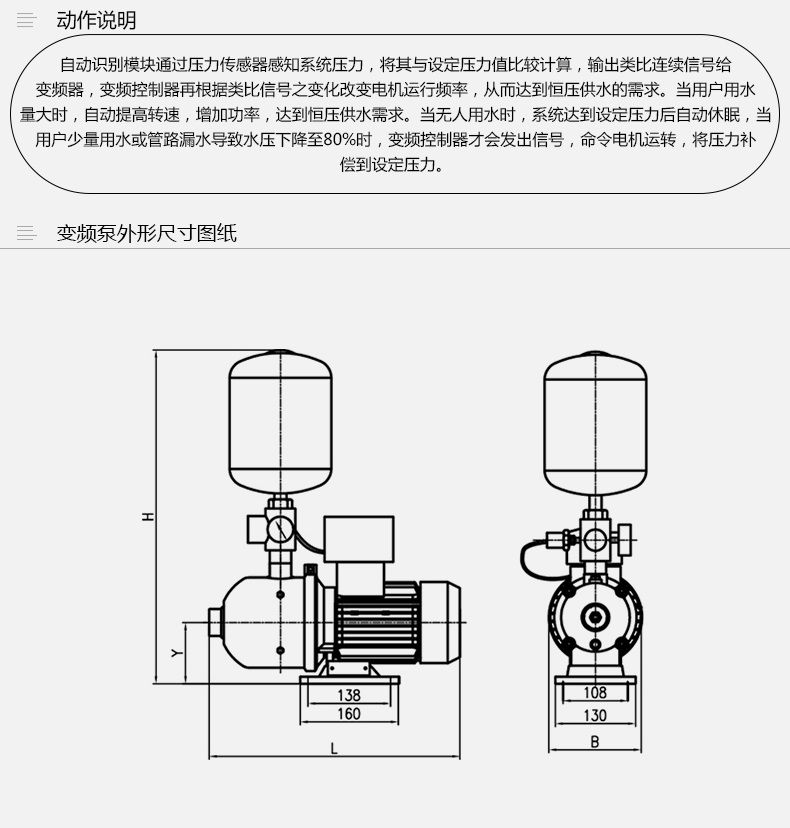 多层自建房住宅全自动变频自来水增压泵