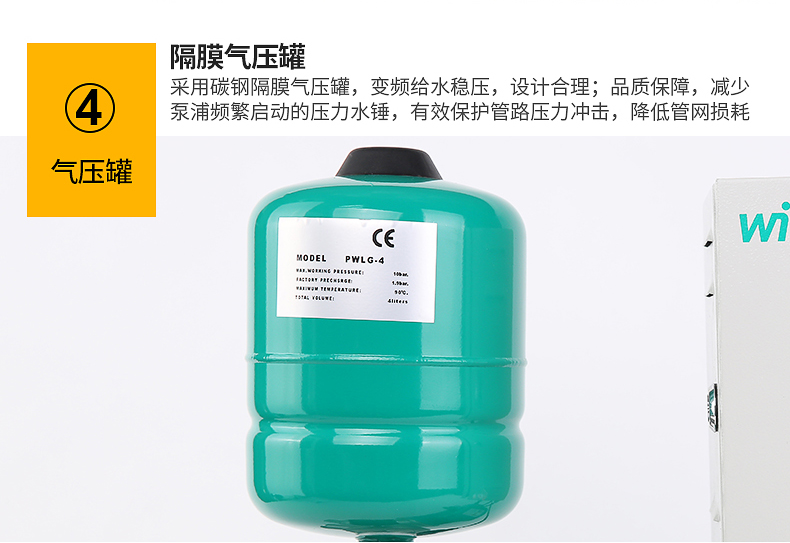 威乐原装变频增压泵MHI204