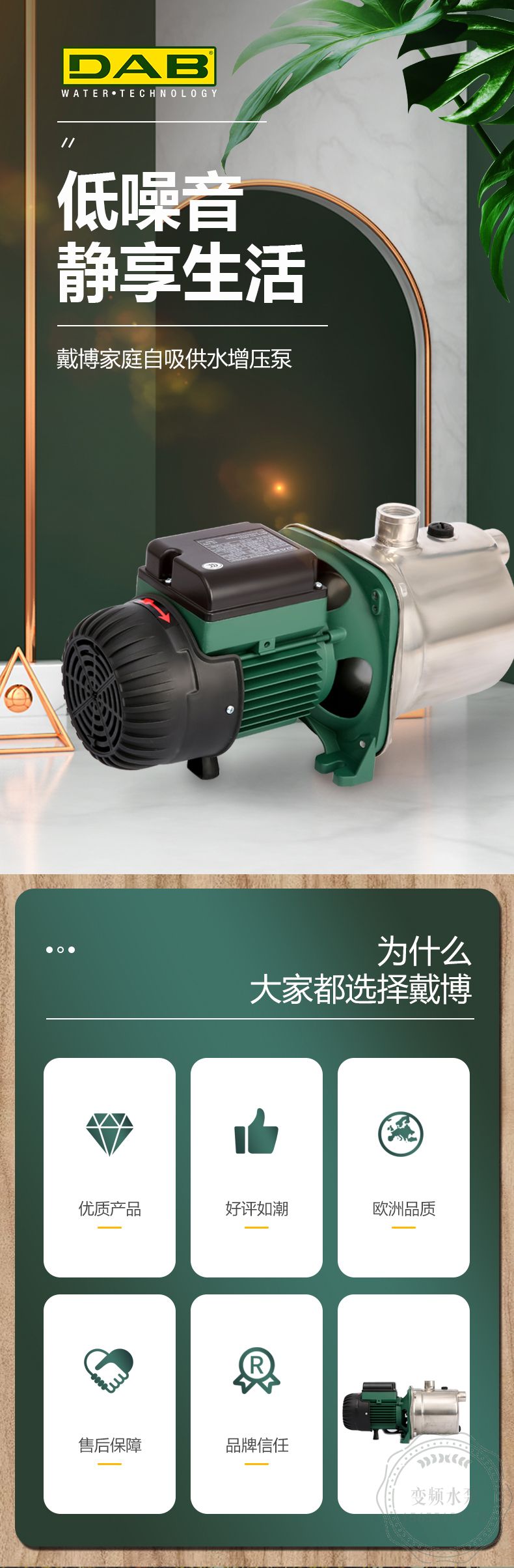 DAB戴博JETINOX132T自吸水泵
