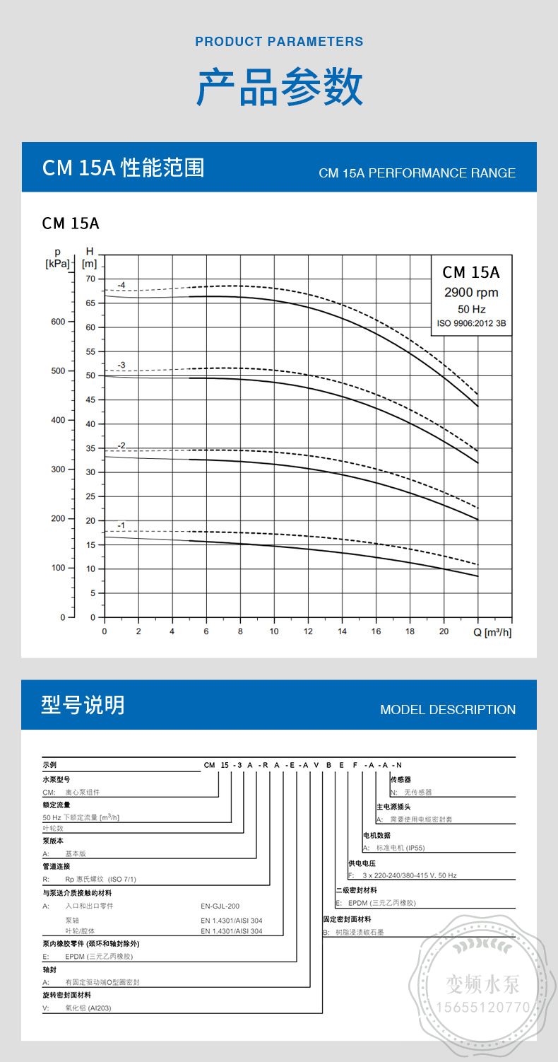 格兰富CM15-1卧式多级离心泵