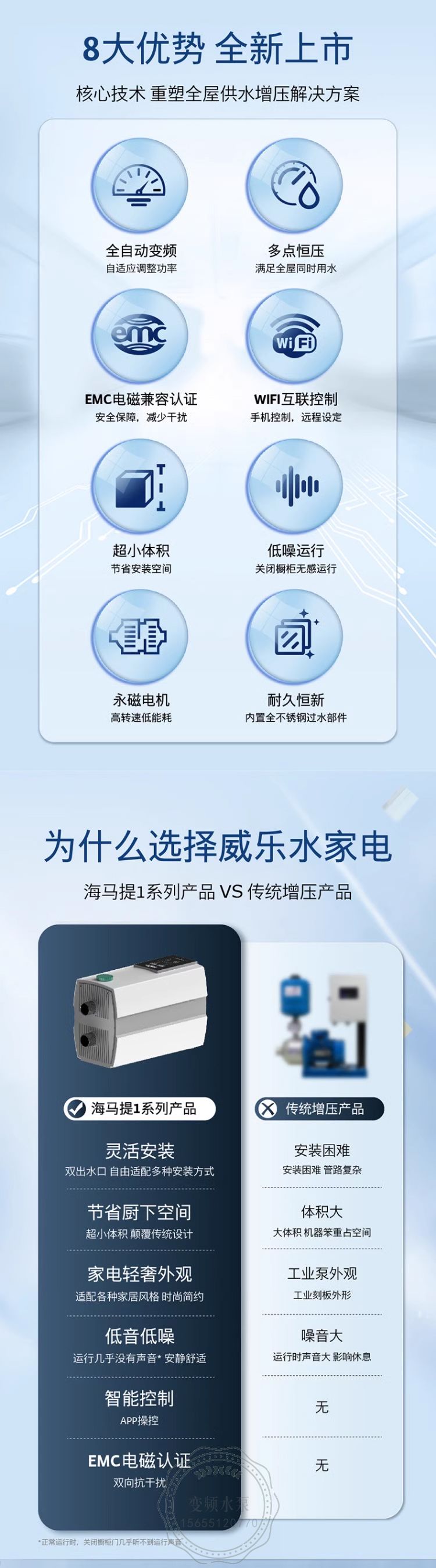 Wilo威乐HiMulti 1 WiFi家用全自动变频增压泵